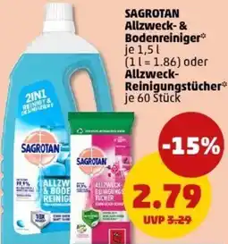 PENNY SAGROTAN Allzweck- & Bodenreiniger oder Allzweck- Reinigungstücher Angebot