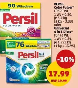 PENNY PERSIL Color Pulver oder Universal 4 in 1 Discs Angebot