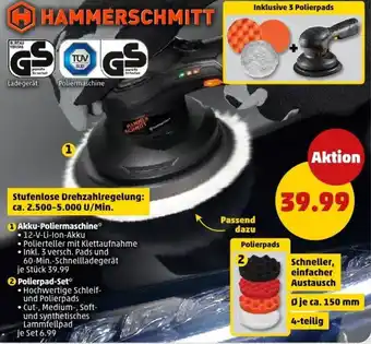 PENNY HAMMERSCHMITT Akku-Poliermaschine Angebot