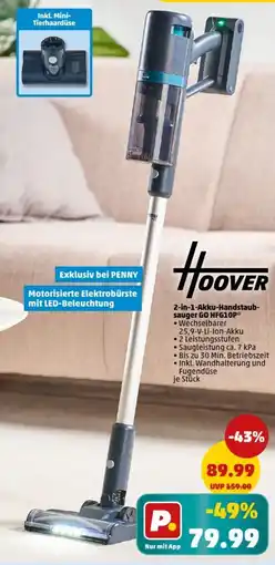 PENNY HOOVER 2-in-1-Akku-Handstaub- sauger GO HFG10P Angebot