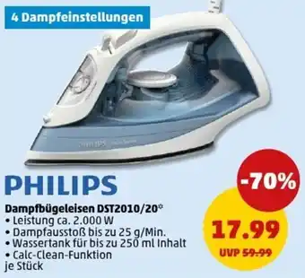 PENNY PHILIPS Dampfbügeleisen DST2010/20 Angebot
