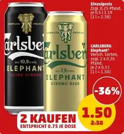 PENNY CARLSBERG Elephant Angebot