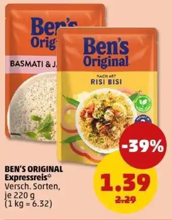PENNY BEN'S ORIGINAL Expressreis Angebot