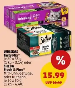 PENNY WHISKAS Tasty Mix oder SHEBA Fresh & Fine Angebot