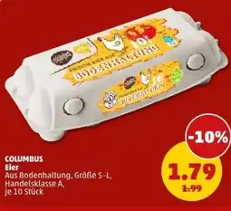 PENNY COLUMBUS Eier Angebot