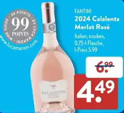 Aldi Süd FANTINI 2024 Calalenta Merlot Rosé Angebot