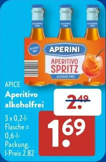 Aldi Süd APICE Aperitivo alkoholfrei Angebot