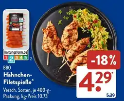 Aldi Süd BBO Hähnchen- Filetspieße Angebot