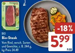 Aldi Süd BIO Bio-Steak Angebot