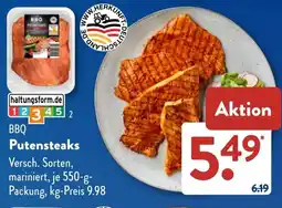Aldi Süd BBQ Putensteaks Angebot
