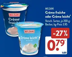 Aldi Süd MILSANI Crème fraîch Crème leicht Angebot