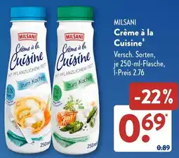 Aldi Süd MILSANI Crème à la Cuisine Angebot