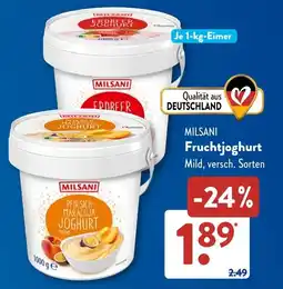 Aldi Süd MILSANI Fruchtjoghurt Angebot