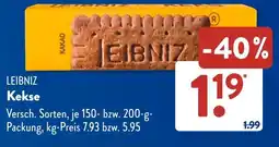 Aldi Süd LEIBNIZ Kekse Angebot