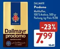 Aldi Süd DALLMAYR Prodomo Angebot