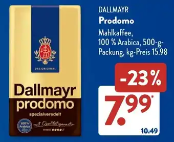 Aldi Süd DALLMAYR Prodomo Angebot