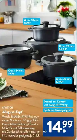 Aldi Süd CROFTON Aluguss-Topf Angebot