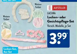 Aldi Süd LACURA Locken- oder Gesichtspflege-Set Angebot