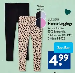 Aldi Süd LILY & DAN Herbst-Leggings Angebot