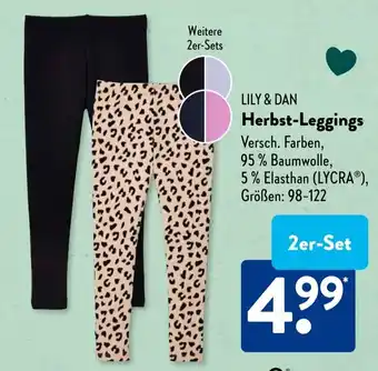 Aldi Süd LILY & DAN Herbst-Leggings Angebot