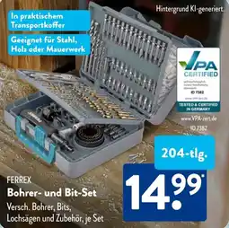 Aldi Süd FERREX Bohrer- und Bit-Set Angebot
