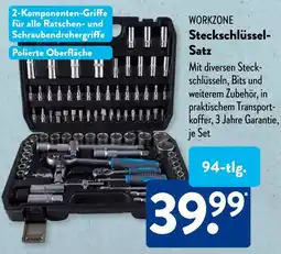 Aldi Süd WORKZONE Steckschlüssel- Satz Angebot