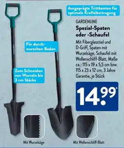 Aldi Süd GARDENLINE Spezial-Spaten oder -Schaufel Angebot