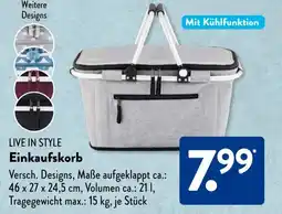 Aldi Süd LIVE IN STYLE Einkaufskorb Angebot