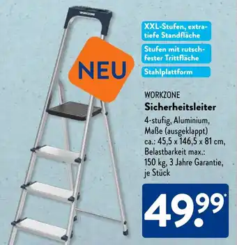 Aldi Süd WORKZONE Sicherheitsleiter Angebot