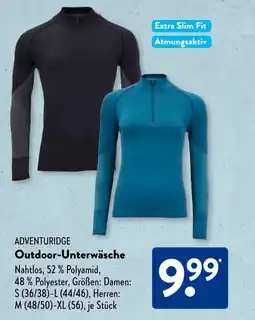 Aldi Süd ADVENTURIDGE Outdoor-Unterwäsche Angebot