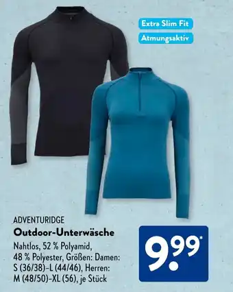 Aldi Süd ADVENTURIDGE Outdoor-Unterwäsche Angebot