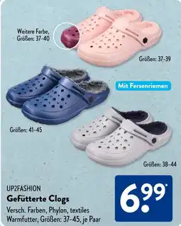Aldi Süd UP2FASHION Gefütterte Clogs Angebot