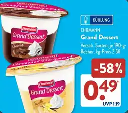 Aldi Süd EHRMANN Grand Dessert Angebot