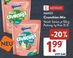 Aldi Süd MANNER Crunchies-Mix Angebot