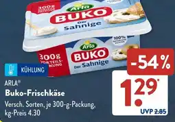 Aldi Süd ARLA Buko-Frischkäse Angebot