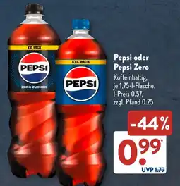 Aldi Süd Pepsi oder Pepsi Zero Angebot
