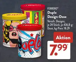 Aldi Süd FERRERO Duplo Design-Dose Angebot