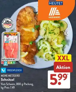 Aldi Süd MEINE METZGEREI Schnitzel Angebot