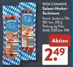 Aldi Süd WIESN SCHMANKERL Salami-Herbst- Sortiment Angebot