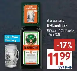 Aldi Süd JÄGERMEISTER Kräuterlikör Angebot