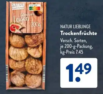 Aldi Süd NATUR LIEBLINGE Trockenfrüchte Angebot