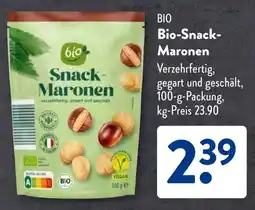 Aldi Süd BIO Bio-Snack- Maronen Angebot