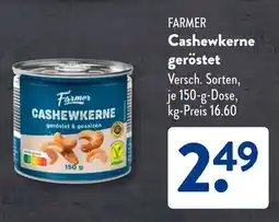Aldi Süd FARMER Cashewkerne geröstet Angebot