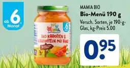 Aldi Süd MAMIA BIO Bio-Menü Angebot