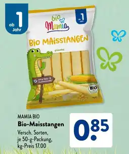Aldi Süd MAMIA BIO Bio-Maisstangen Angebot