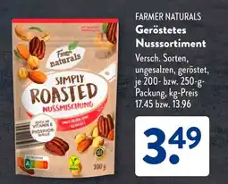 Aldi Süd FARMER NATURALS Geröstetes Nusssortiment Angebot