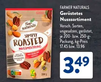 Aldi Süd FARMER NATURALS Geröstetes Nusssortiment Angebot