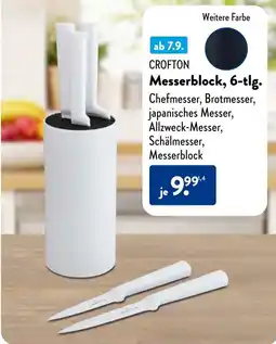 Aldi Süd CROFTON Messerblock, 6-tlg. Angebot