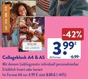 Aldi Süd Collegeblock A4 & A5 Angebot
