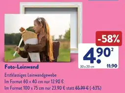 Aldi Süd Foto-Leinwand Angebot